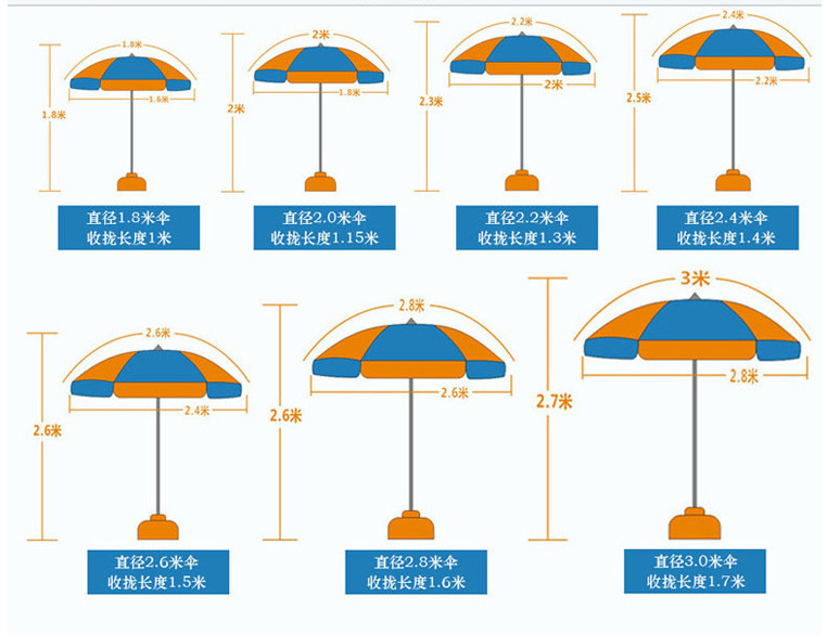 户外太阳伞定制